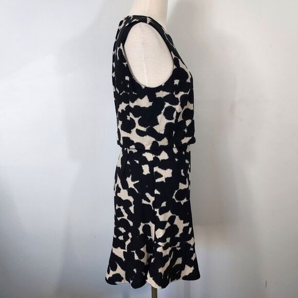 Banana Republic Sz 10 Layered Top Fit & Flare Dress Keyhole Back Sleeveless NWT - Picture 6 of 16